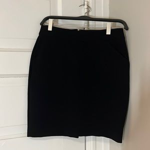 J.Crew black pencil skirt with POCKETS!